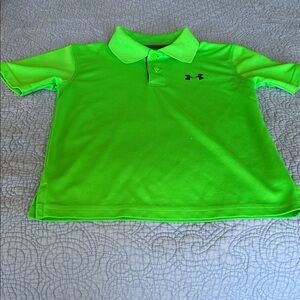 Under Armour Kids Neon Green Polo
